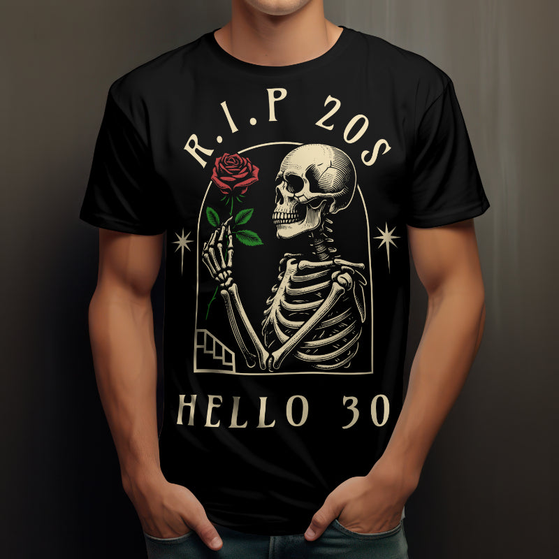 30th Birthday PNG Bundle – RIP Twenties | 46 High-Quality PNGs for Shirts & surfaces